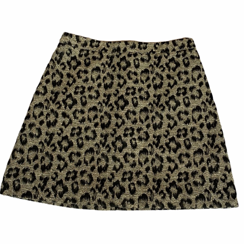 TopShop Animal Print Mini Skirt sz 4
